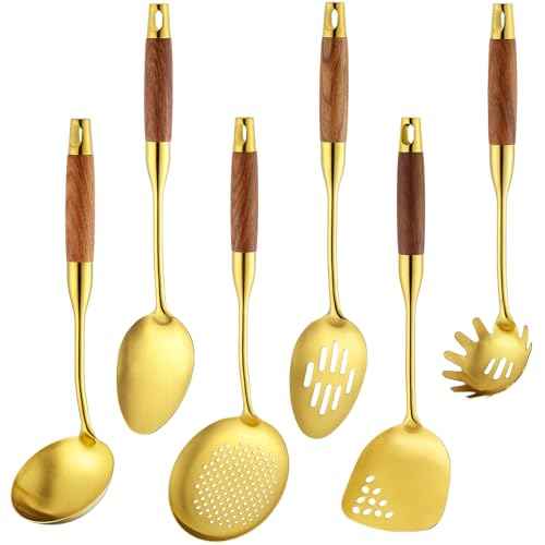 18 10 Stainless Steel Kitchen Utensils Set (6 Count)