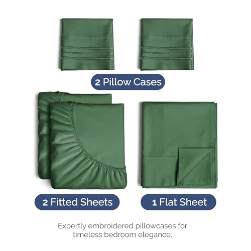 Split King Size 5 Piece Sheet Set