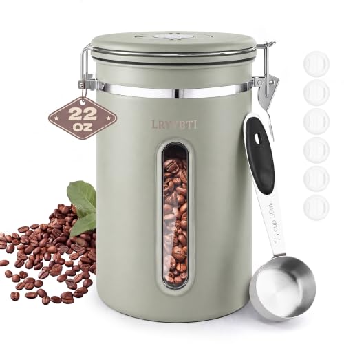 22 OZ Coffee Canister Airtight Stainless Steel (22 Count)