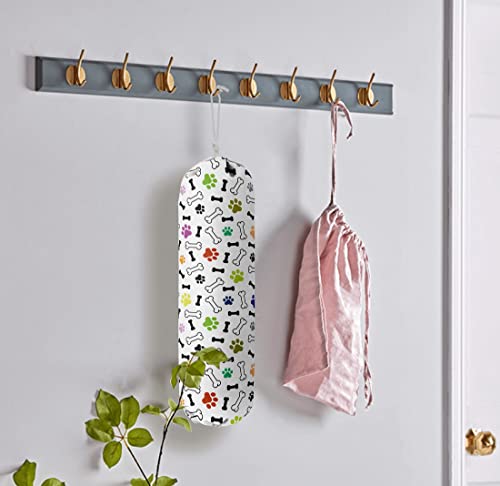 Dog Pattern Grocery Bags Holder & Organizer