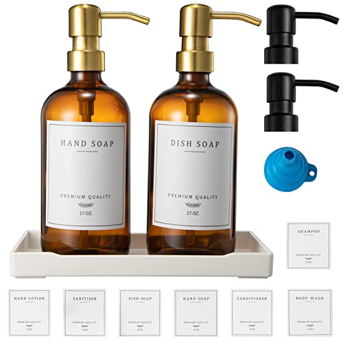 Glass Soap Dispenser for Kitchen