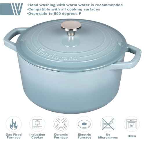 Enameled Cast Iron Dutch Oven Pot with Lid