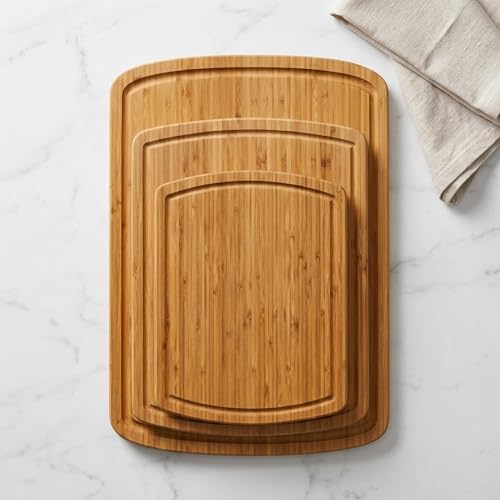 Bamboo Cutting Boards for Kitchen (3 Count)
