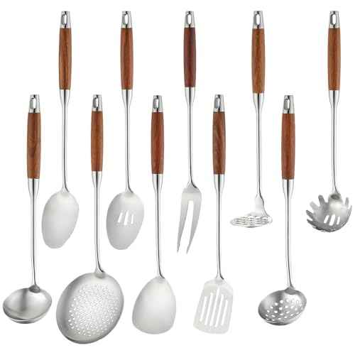 18 10 Stainless Steel Kitchen Utensils Set (10 Count)