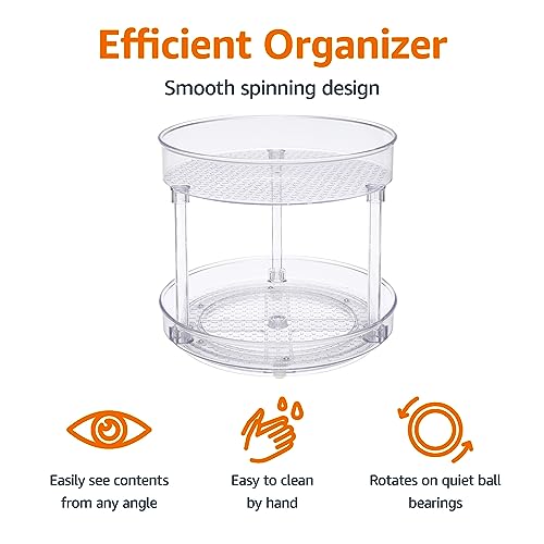 Lazy Susan Turntable Organizer for Spices and Condiments
