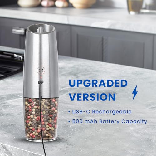 Rechargeable Electric Salt And Pepper Grinder Set
