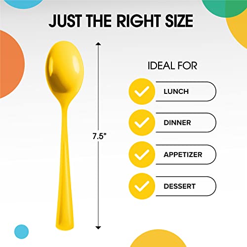 Party Solids Heavy Duty Plastic Cutlery (200 Count)