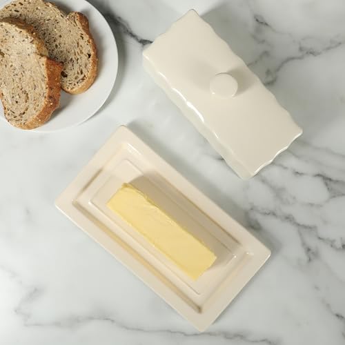 Broadbrook Stoneware Butter Dish with Lid