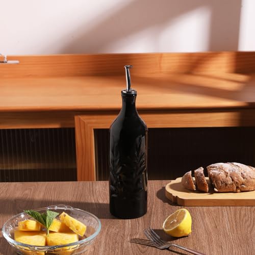 Sweejar Large Ceramic Olive Oil Dispenser Bottle