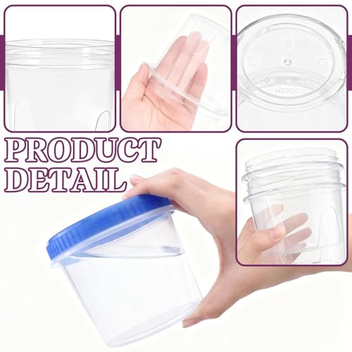 12 Pack Freezer Containers with Screw On Lids 24 Oz (12 Count)