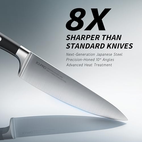 15 Pcs Japanese Knives Set for Kitchen (15 Count)