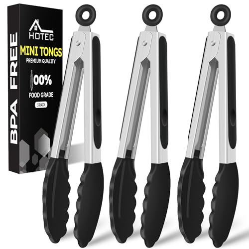 Mini Silicone Kitchen Tongs for Cooking