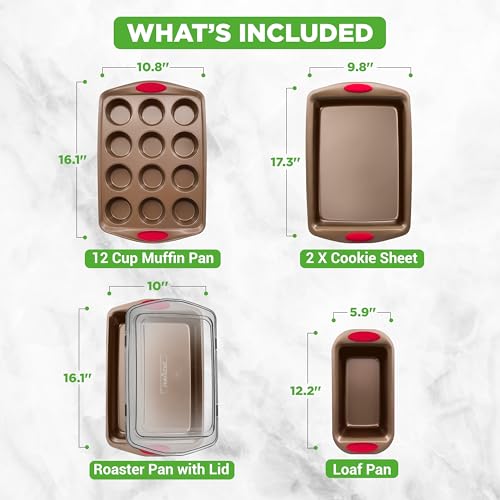 6 Piece Baking Pan Set