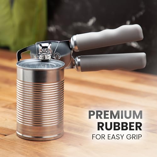 Heavy Duty Stainless Steel Can Opener Manual with Bottle Opener