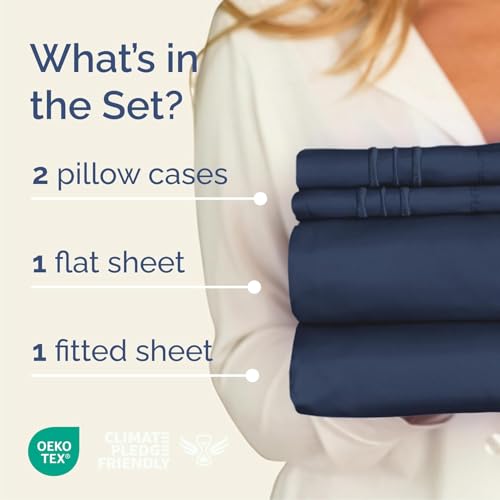 Cal King Size 4 Piece Sheet Set