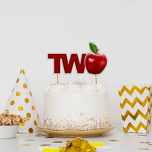 Apple Two Cake Topper