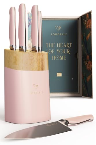 Lordelle 5 Pc Knife Block Set