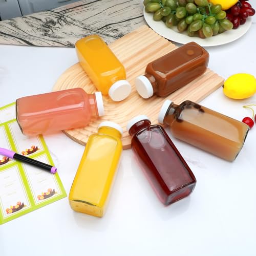 12PCS Juicing Bottles Reusable Glass (12 Count)