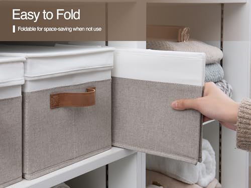Fabric Storage Bins with Lids (3 Count)