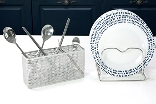Kitchen Utensil Chopsticks Perforated Holder with Hooks