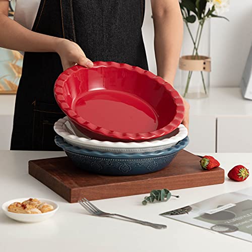 Pie Pan 9 Inch Ceramic Pie Dish (2 Count)