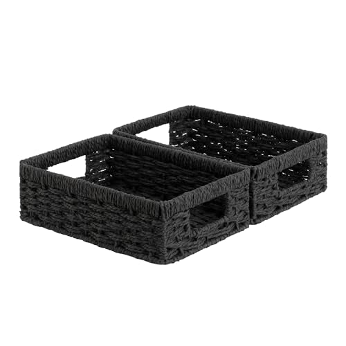 Wicker Baskets for Organizing (2 Count)