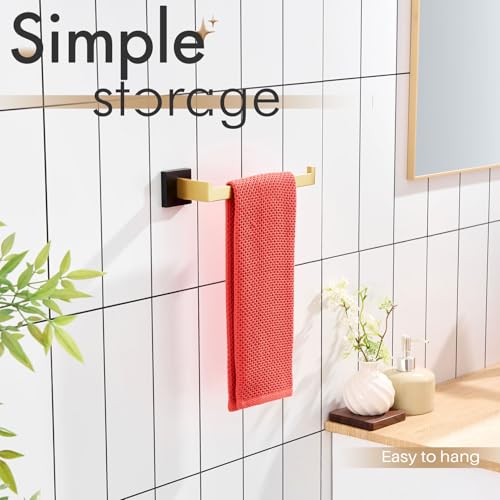 Towel Bar for Bathroom Wall Mount 9'' Hand Towel Holder T