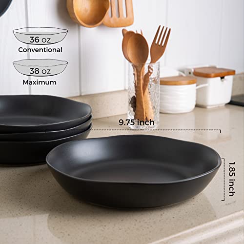 9.75'' Large Ceramic Pasta Bowls (6 Count)
