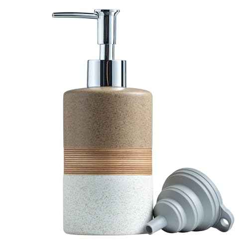 Ceramic Soap Dispenser Set for Hand Soap
