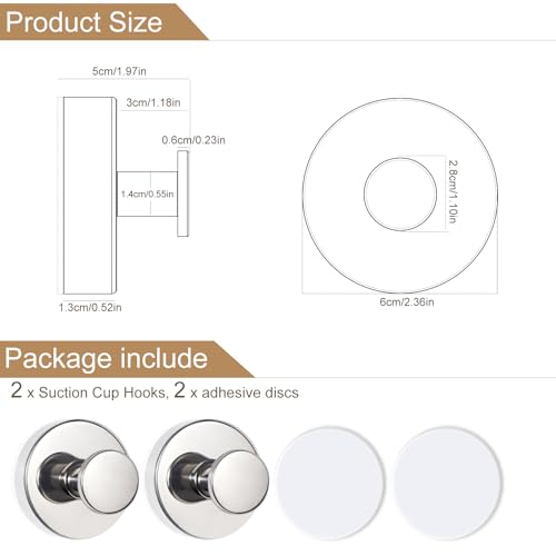 Suction Cup Hooks for Shower