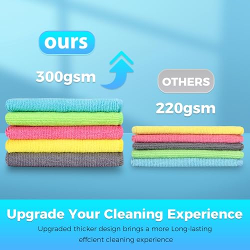 15Pcs Microfiber Cleaning Cloths (15 Count)