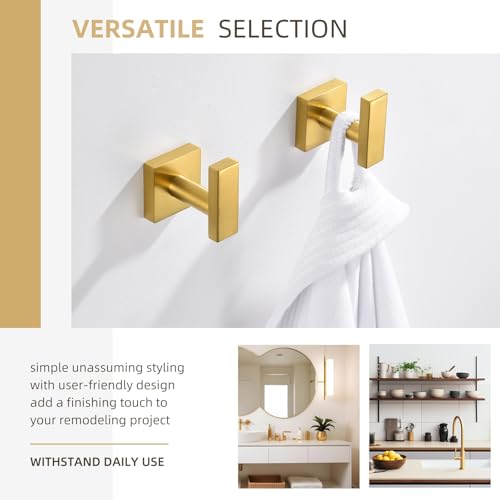 Towel Hooks for Bathroom (2 Count)