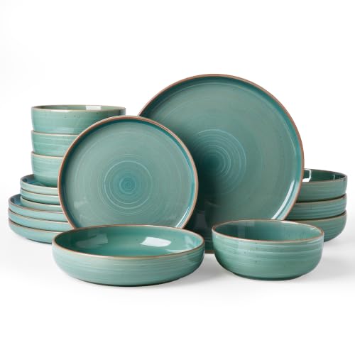 Meteor 16 Piece Dinnerware Set with Pasta Bowls