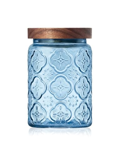 Glass Jar with Airtight Wood Lid