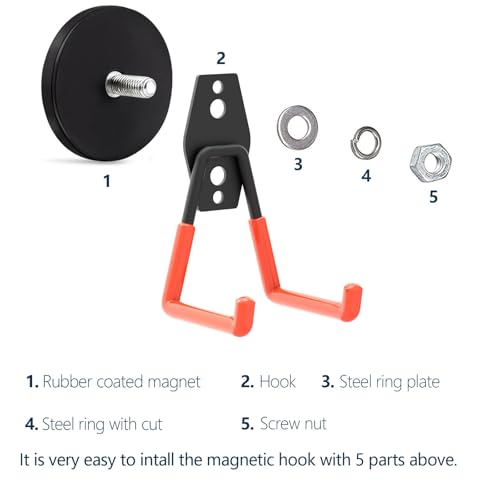 Magnetic Garage Hook (2 Count)