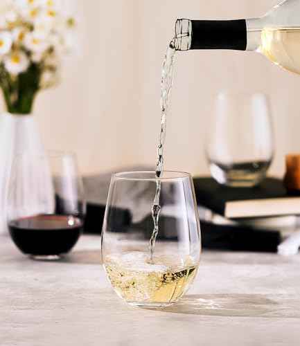Stemless Wine Glasses Set of 4 (4 Count)