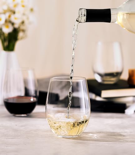 Stemless Wine Glasses Set of 12 (12 Count)