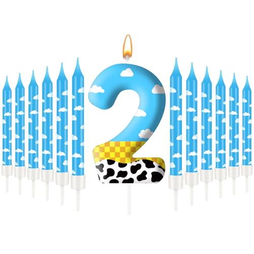 13PCS Toy Inspire Game Story Birthday Candles Set for Kids (13 Count)