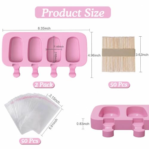 2 Pack Popsicles Molds (106 Count)