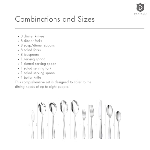 Silverware Set for 8 with Serving Utensils