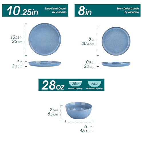 ANYA 24 Pieces Plates and Bowls Set