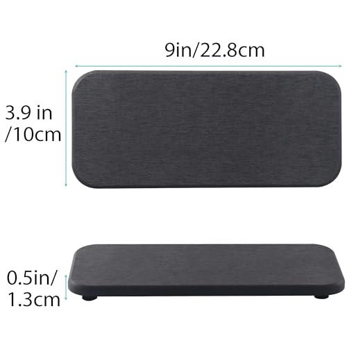 2Pcs Stone Soap Trays Water Absorbing Diatomite Coaster (2 Count)