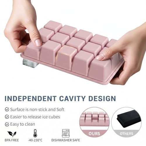 Silicone Ice Cube Tray 2 Pack (2 Count)