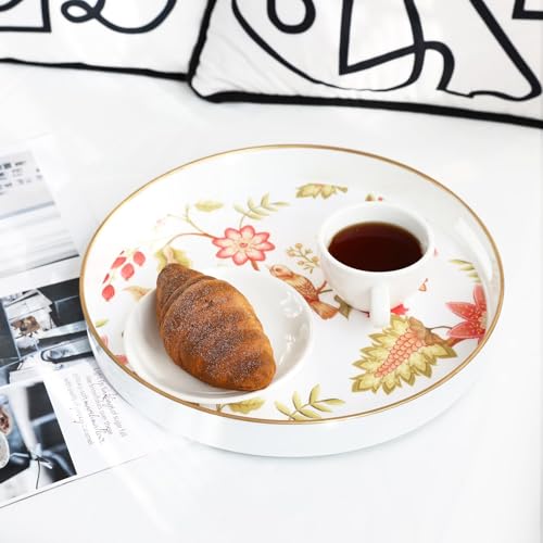 Decorative Serving Tray with Handles