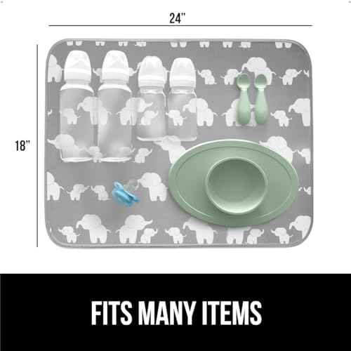 Ultra Absorbent Microfiber Dish Drying Mat