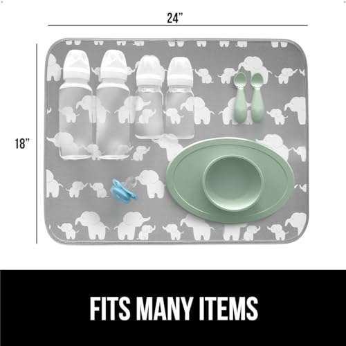 Ultra Absorbent Microfiber Dish Drying Mat (2 Count)