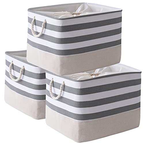 Jumbo Storage Bins Baskets (3 Count)