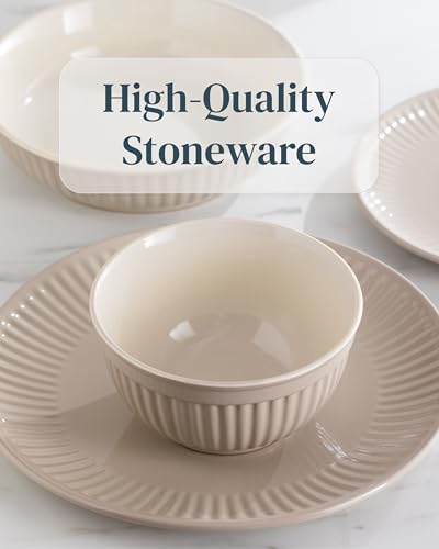 12 Piece Stoneware Dinnerware Set for 4 (12 Count)
