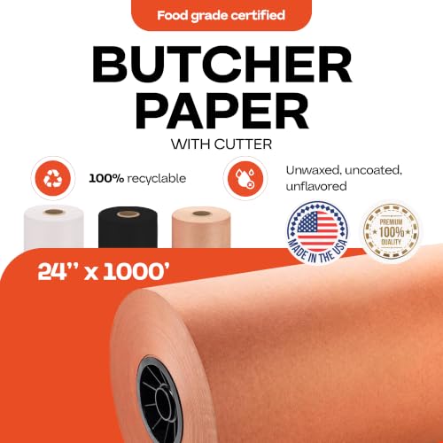 Peach Butcher Paper 24" x 12000" (2000 Sq Ft)