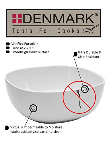 Denmark White Porcelain Chip Resistant Scratch Resistant Commercial Grade Serveware